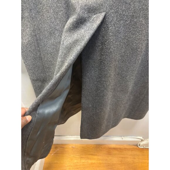 Ciatti Mens Long Gray Wool Overcoat With Buttons & Pockets 46R - Picture 9 of 14